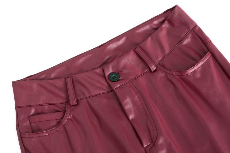 2021 High quality High Waist Pencil Pant  Faux Leather PU Long Trousers Casual Sexy Fashion Women Tight Trouser pants