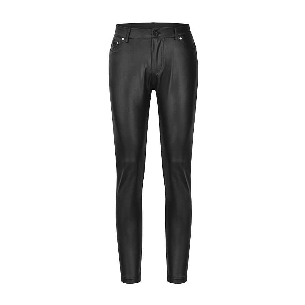 2021 High quality High Waist Pencil Pant  Faux Leather PU Long Trousers Casual Sexy Fashion Women Tight Trouser pants