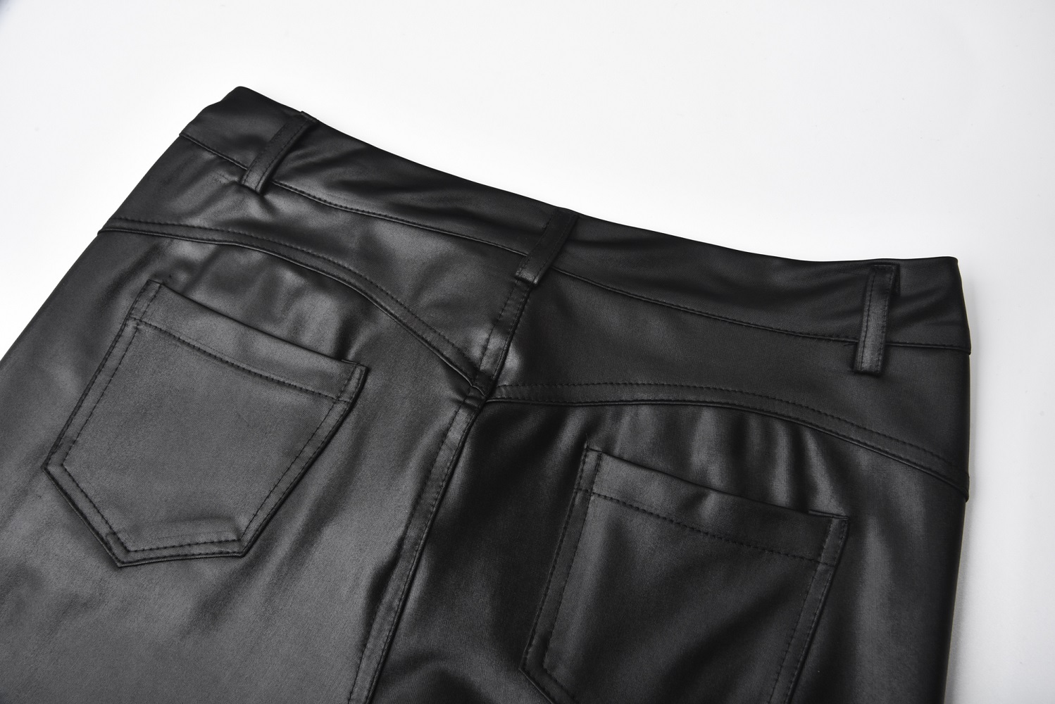 2021 High quality High Waist Pencil Pant  Faux Leather PU Long Trousers Casual Sexy Fashion Women Tight Trouser pants