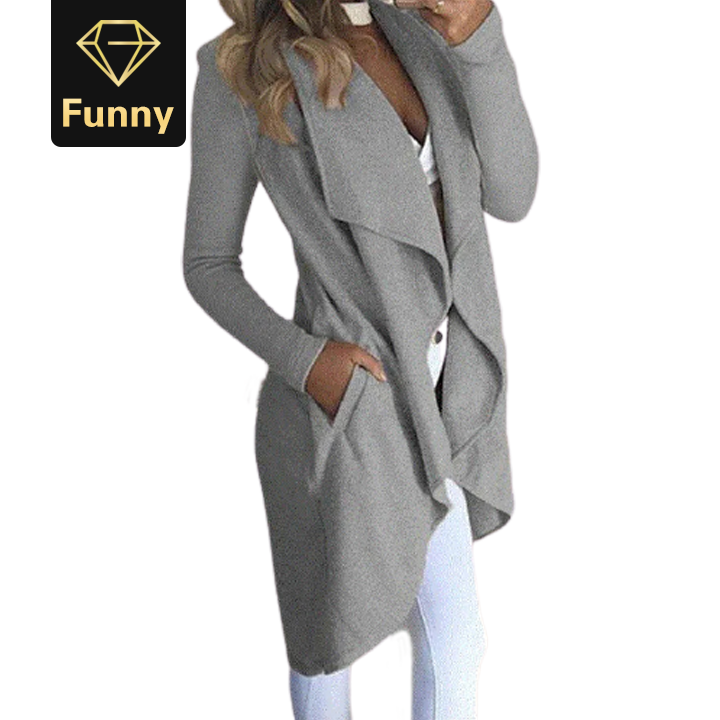 Fashion Women Open Front Coats and Jacket Office Lady Cardigan Femme Outwear Autumn Top Ladies