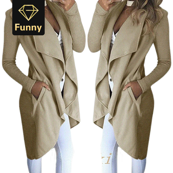 Fashion Women Open Front Coats and Jacket Office Lady Cardigan Femme Outwear Autumn Top Ladies