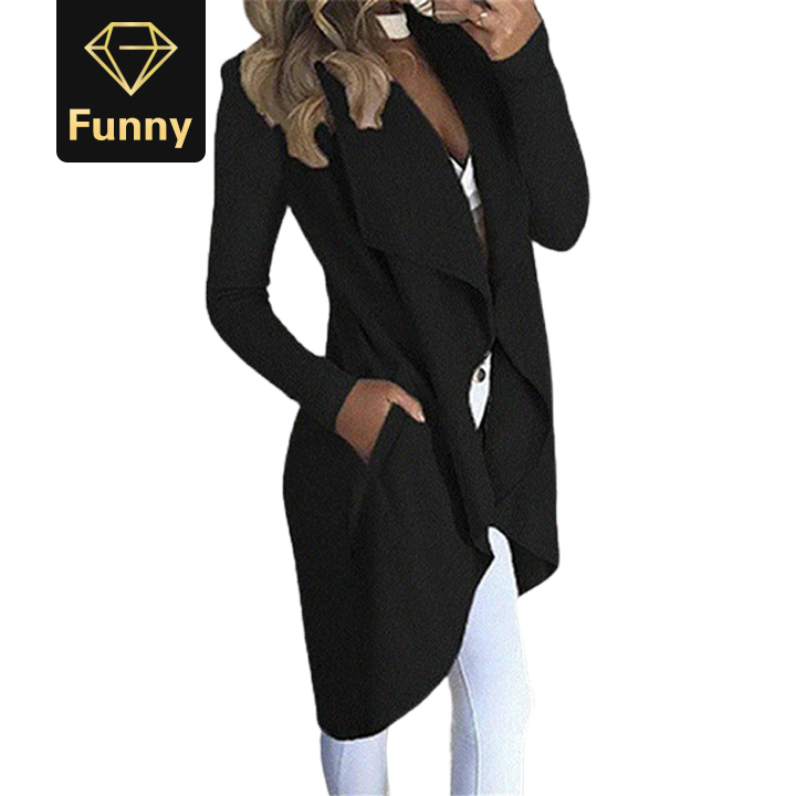 Fashion Women Open Front Coats and Jacket Office Lady Cardigan Femme Outwear Autumn Top Ladies