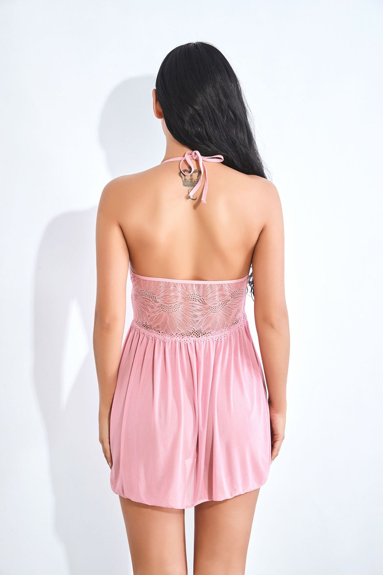 2021 High quality Women Satin Lace Mesh Sleepwear Fashion Ladies Homewear Pyjamas Set Female Sexy Sleepwear Hot Sale