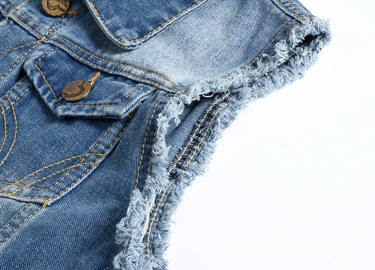 2021 High quality Men Ripped Jacket Denim Vest Hip Hop Jean Coat Waistcoat Men Cowboy Sleeveless Jacket Tank Plus Size