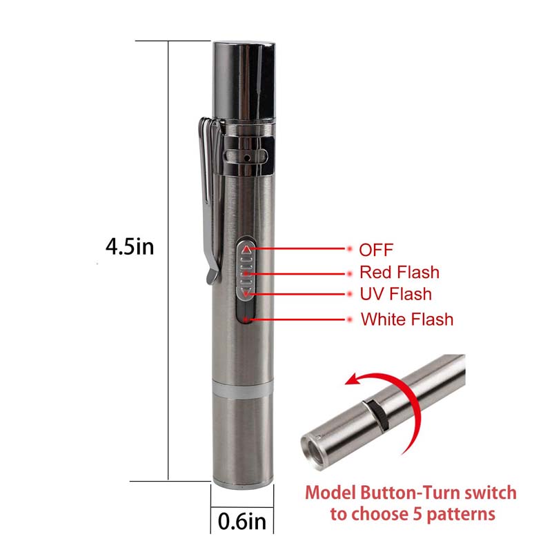 USB Charging LED Laser Pointer 7 in 1 Red UV Torch Flashlight Pen Cat Dog Chase Laser Pointer Tool