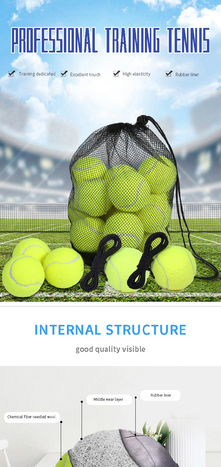 Tennis outdoor tennis professional natural rubber felt material cricket tennis ball hot sale training tennis pet tennis ball training dog tennis ball toy beach tennis ball