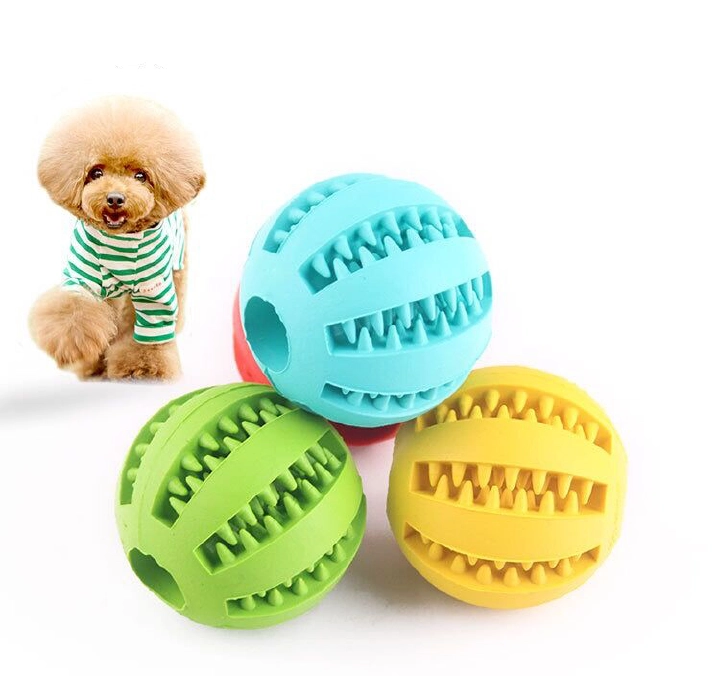 Interactive pet toy Chew rubber ball dispenser toy dog chew toy Pet tooth cleaning toy dog chew toy pet toy dog chew toy Rubber ball toy leak ball tooth cleaning ball bite resistant food diameter 7cm