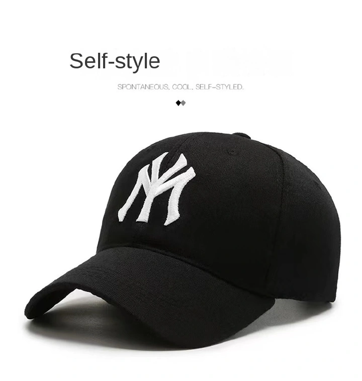 Hat female Korean edition fashion casual baseball cap Men and women spring and summer outdoor sports embroidery MY letter cap baseball cap fashion brand casual sports sun cap