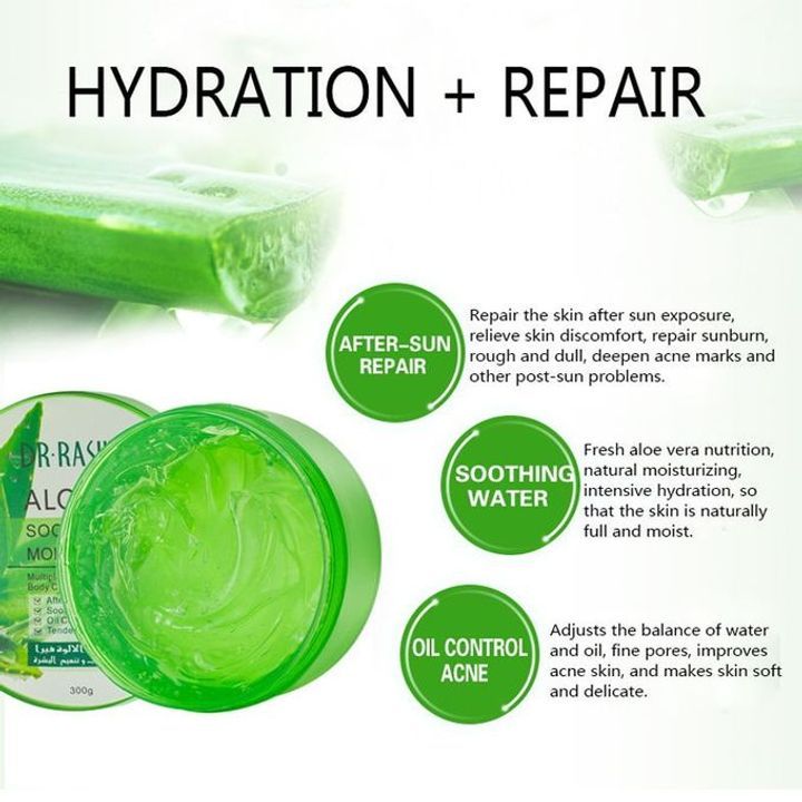 Aloe Vera Soothing &amp; Moisturizing Gel, Skin Repair