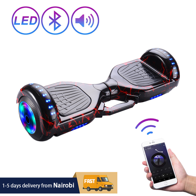 LED Wheels Hoverboard Self Balancing Scooter Hover Board with Bluetooth Speaker Lights Adult Kids