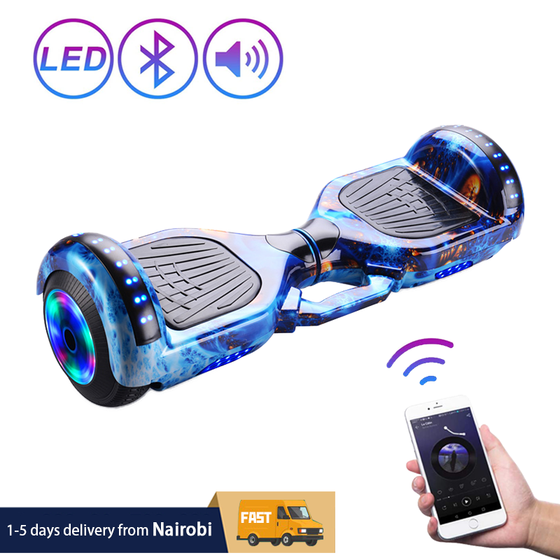 LED Wheels Hoverboard Self Balancing Scooter Hover Board with Bluetooth Speaker Lights Adult Kids