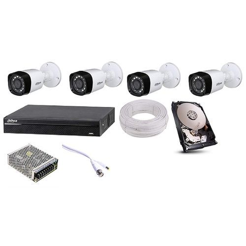 4 Channel cameras Pack CCTV Kit,power Supply Unit, Hard Disk