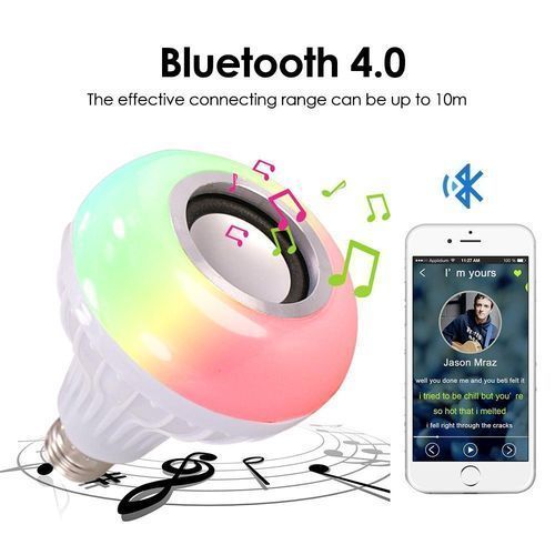 Generic Bluetooth Music LED Bulb Multi color Speaker