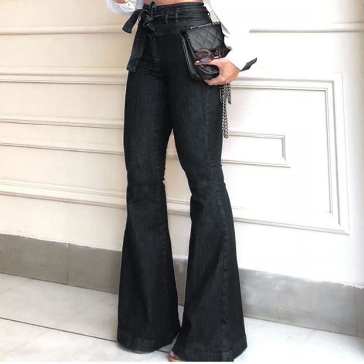 2021 High quality Women Jeans Trousers Leisure Loose High Waist Vintage Wide Leg Jeans Women Jean