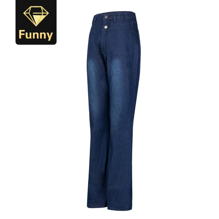 2021 High quality Women Jeans Trousers Leisure Loose High Waist Vintage Wide Leg Jeans Women Jean