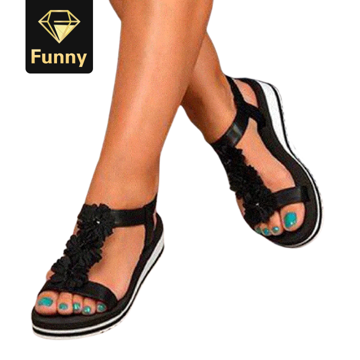 2021 High quality Women Flat Sandals Platform Sandals Ladies Outdoor Casual Beach Shoes
