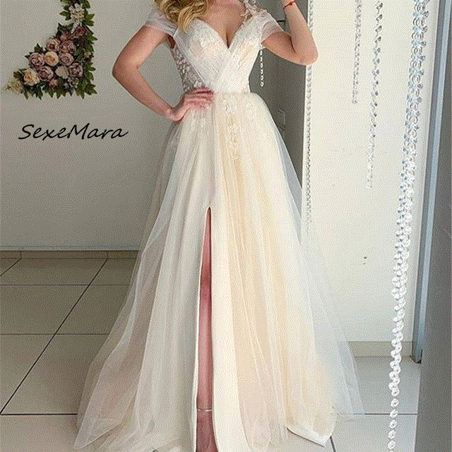 2021 High quality Party Night Sexy Women Dress Fashion Elegant Lace Patchwork Deep V-neck Maxi Dress