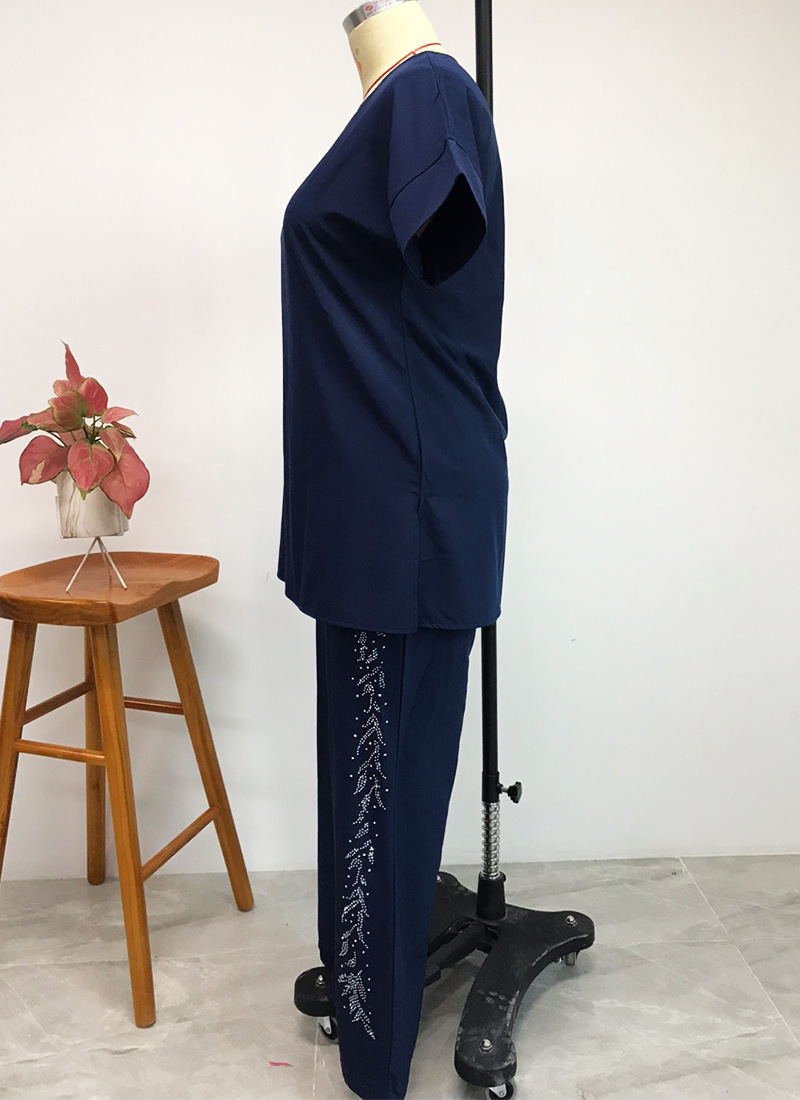 2021 High quality Two Piece Set Women African Clothes Fashion Top And Pants Elastic Plus Size African Suits For Lady