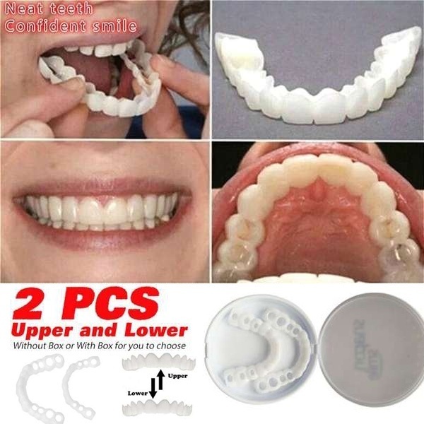 Quality Denture Instant Smile Comfort Fit Flex Cosmetic Teeth Denture Teeth Top Cosmetic Veneer