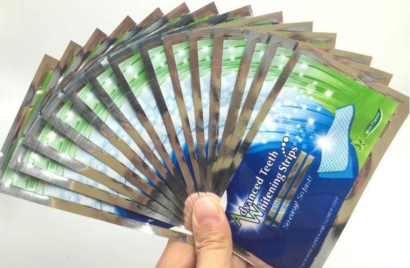 White Gel Teeth Whitening Strips Oral Hygiene Double Elastic Strips Whitening Dental 14Pcs/7Pairs