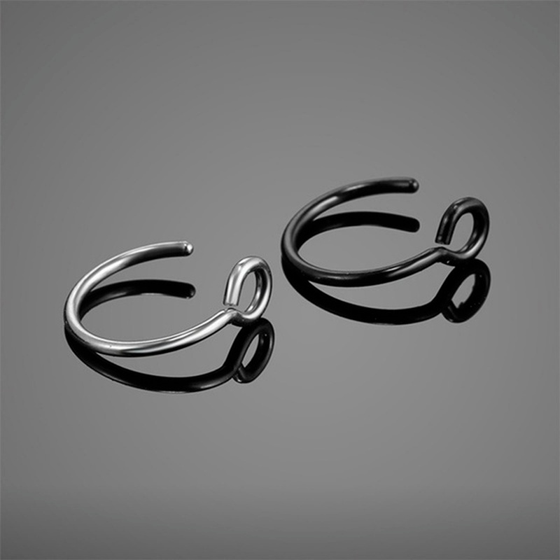 Surgical Nose Faux Nose Ring Nose Piercing Stainless Steel Nose Ring Clip on Nose Ring Nose Stud