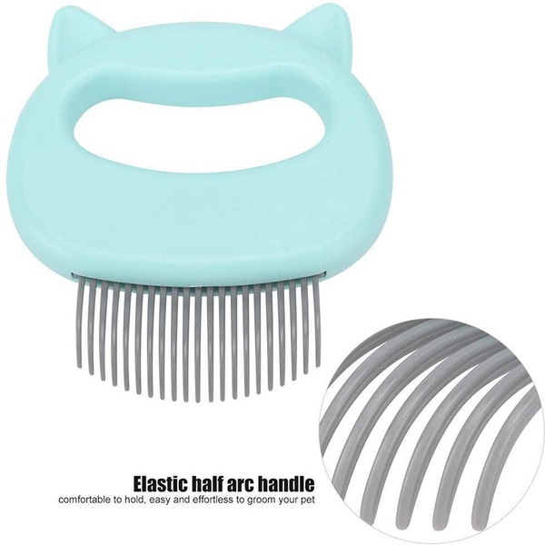 Pet Massage Hair Removal Comb ABS Elastic Half-curved Handle Cat Brush To Clean Fluff Massage Pet