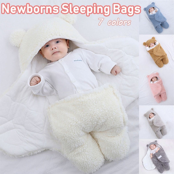 7 Colors Cotton Swaddle Blanket Newborn Baby Kid Wrap Sleeping Bag Sleepsack