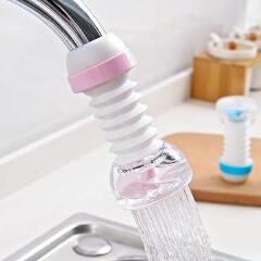 360 Adjustable Flexible Kitchen Faucet Tap Extender Splash-Proof Water Filter Outlet Head Water Saving Sprayer Filter Diffuser