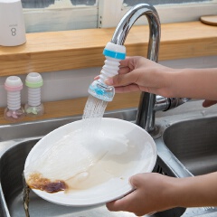 360 Adjustable Flexible Kitchen Faucet Tap Extender Splash-Proof Water Filter Outlet Head Water Saving Sprayer Filter Diffuser
