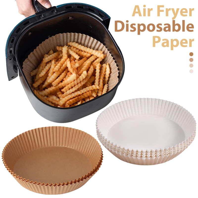10PCS/25PCS/50PCS/75PCS/100PCS Air Fryer Disposable Paper Liner Non-Stick Mat Pastry Tools Kitchen Oven Baking Paper Oil Proof Absorber with