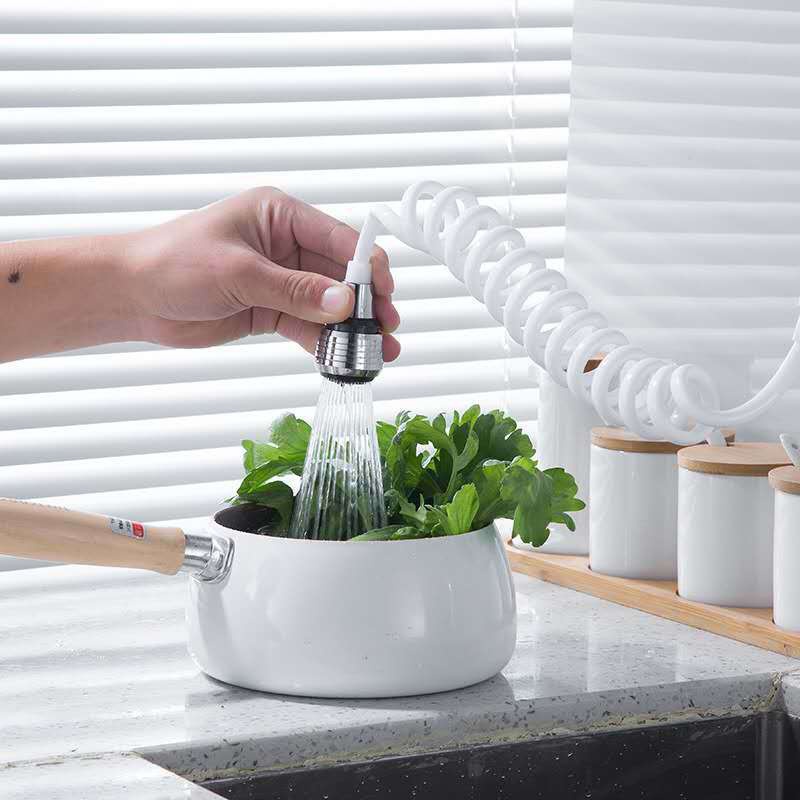 Kitchen Home 360 Degree Rotate  Dual Use Diffuser Faucet Swivel End Faucet Nozzle Water Saving Tap