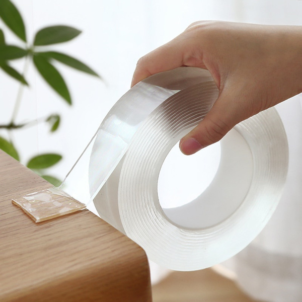 3M Nano Double Sided Tape Transparent Reusable Waterproof Adhesive Tapes Cleanable Kitchen Bathroom Supplies Tapes