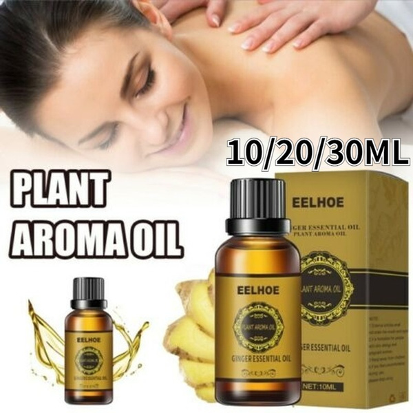 30ML Belly Drainage Ginger Oil, Natural Drainage Ginger Oil Essential Relax Massager Liquid,Lymphatic Drainage Ginger Oil
