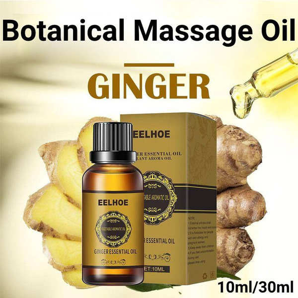 30ml Universal Belly Drainage Ginger Essential Oil Speed Up Blood Circulation Massage Oil Winter Keep Warm