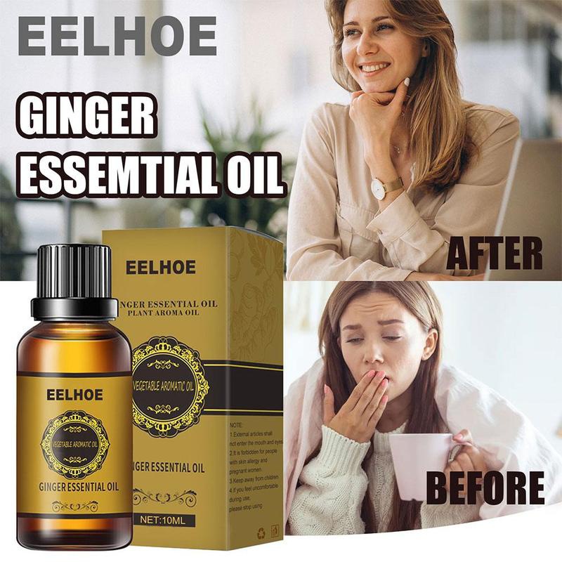 30ml Universal Belly Drainage Ginger Essential Oil Speed Up Blood Circulation Massage Oil Winter Keep Warm