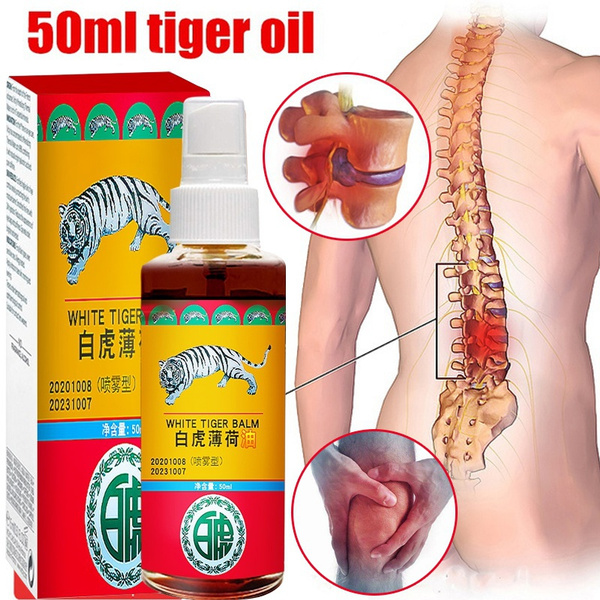 2022 Treatment of rheumatic arthritis pain, muscle pain, bruise and swelling with Thai tiger oil