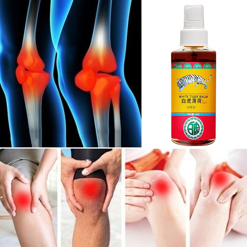 2022 Treatment of rheumatic arthritis pain, muscle pain, bruise and swelling with Thai tiger oil