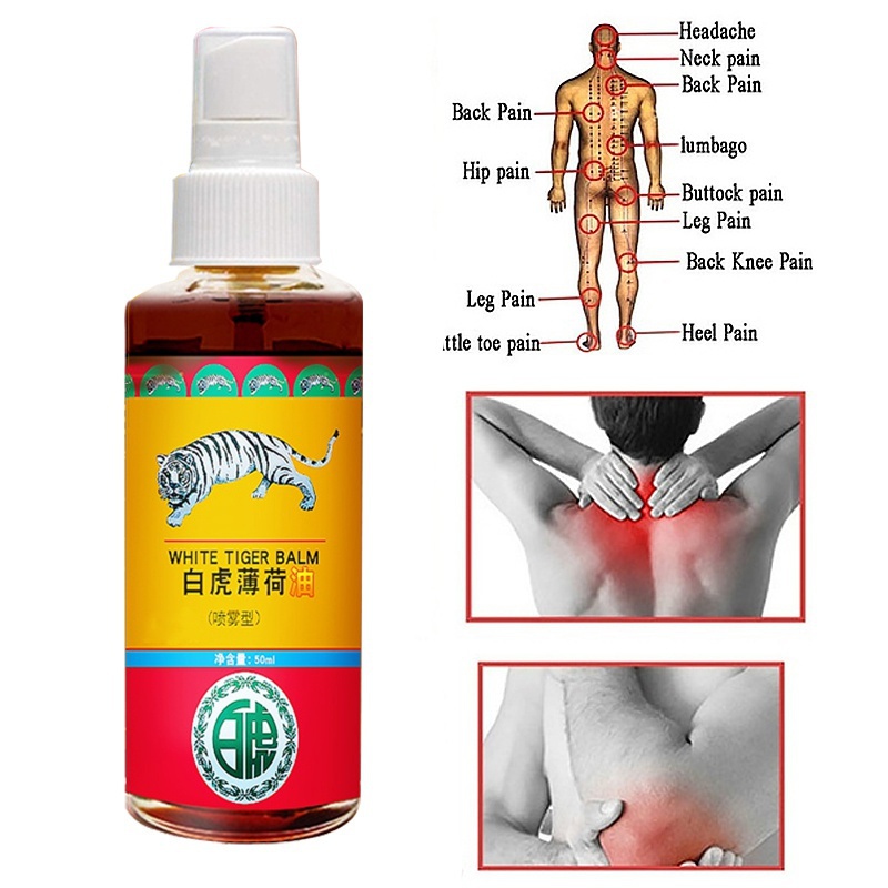 2022 Treatment of rheumatic arthritis pain, muscle pain, bruise and swelling with Thai tiger oil