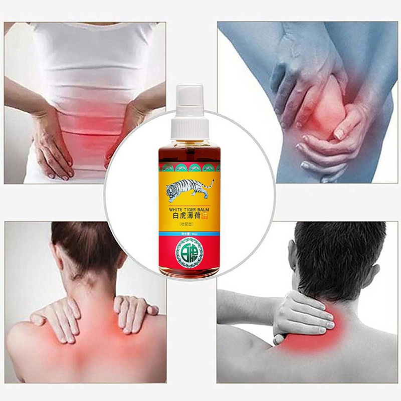 2022 Treatment of rheumatic arthritis pain, muscle pain, bruise and swelling with Thai tiger oil