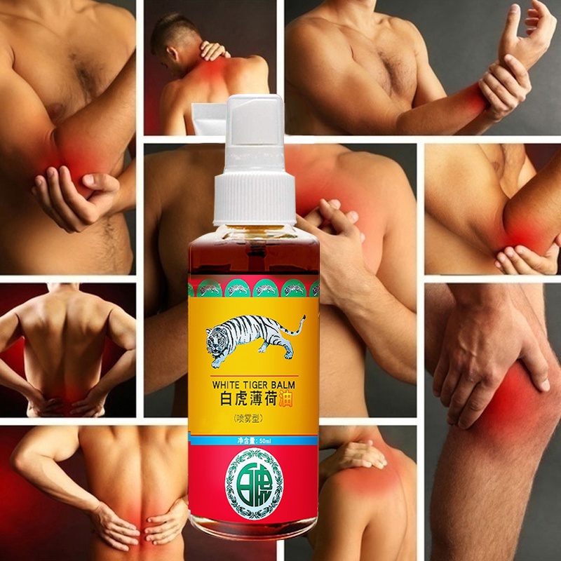 2022 Treatment of rheumatic arthritis pain, muscle pain, bruise and swelling with Thai tiger oil