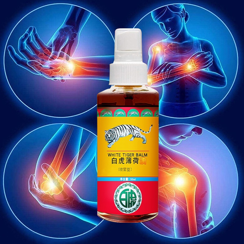 2022 Treatment of rheumatic arthritis pain, muscle pain, bruise and swelling with Thai tiger oil