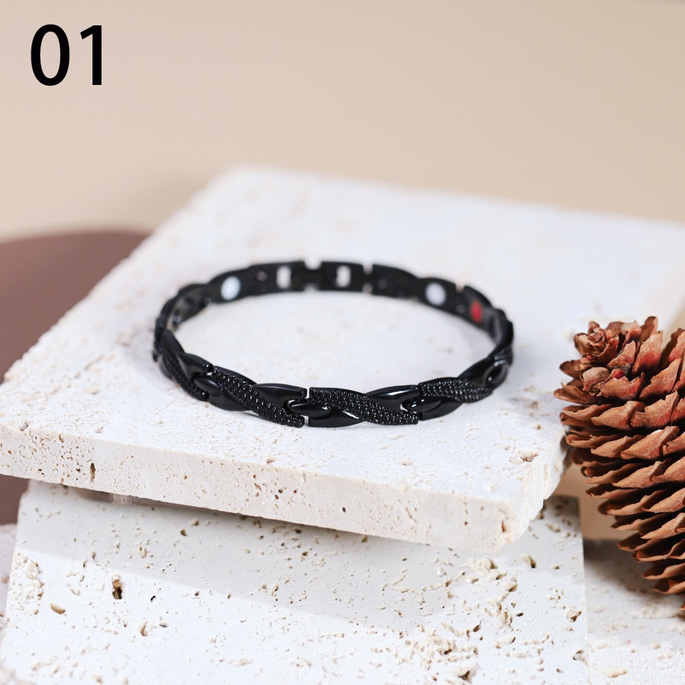 Trendy 6 Colors Weight Loss Energy Magnets Jewelry Slimming Bangle Bracelets Twisted Magnetic Therapy Bracelet For Men Women