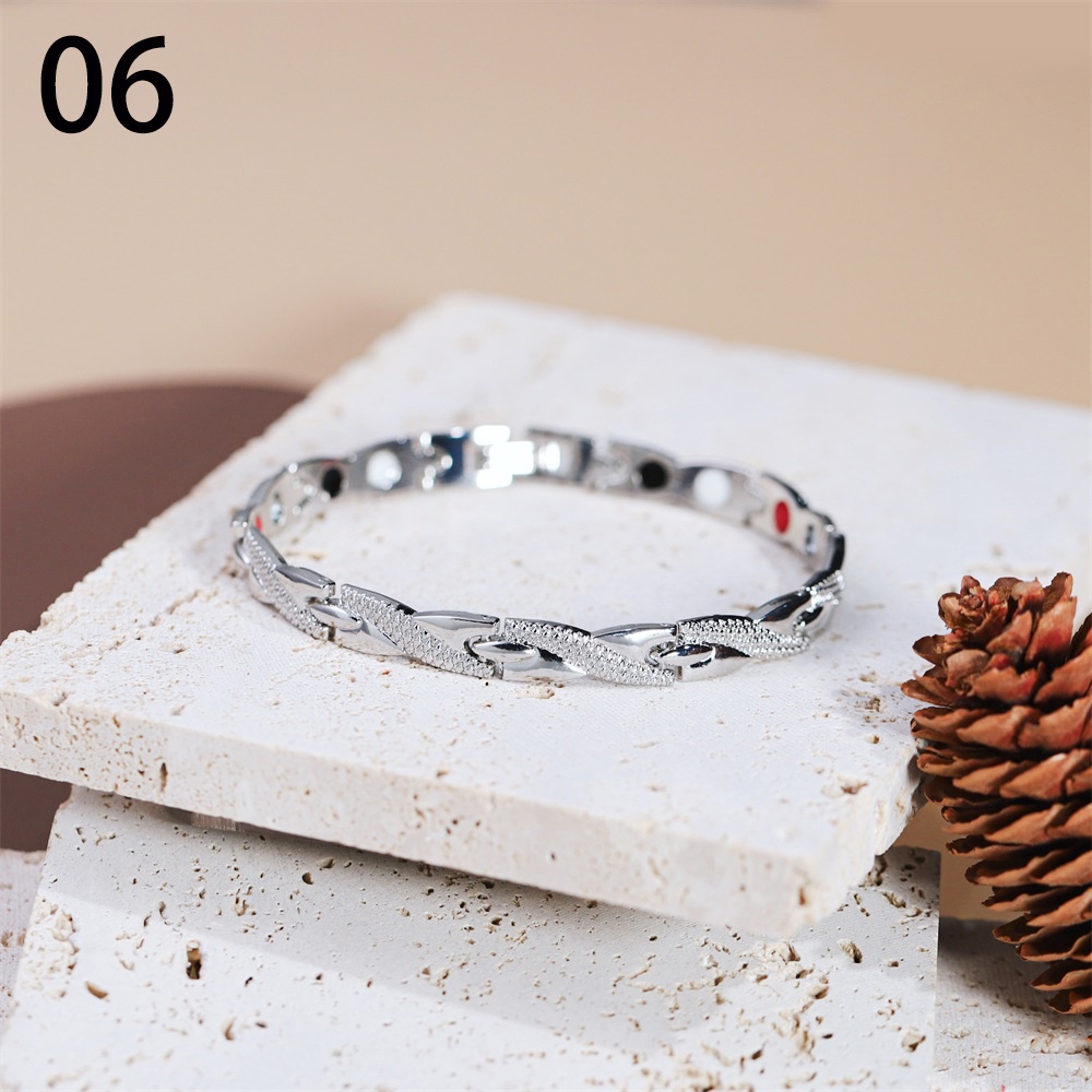 Trendy 6 Colors Weight Loss Energy Magnets Jewelry Slimming Bangle Bracelets Twisted Magnetic Therapy Bracelet For Men Women