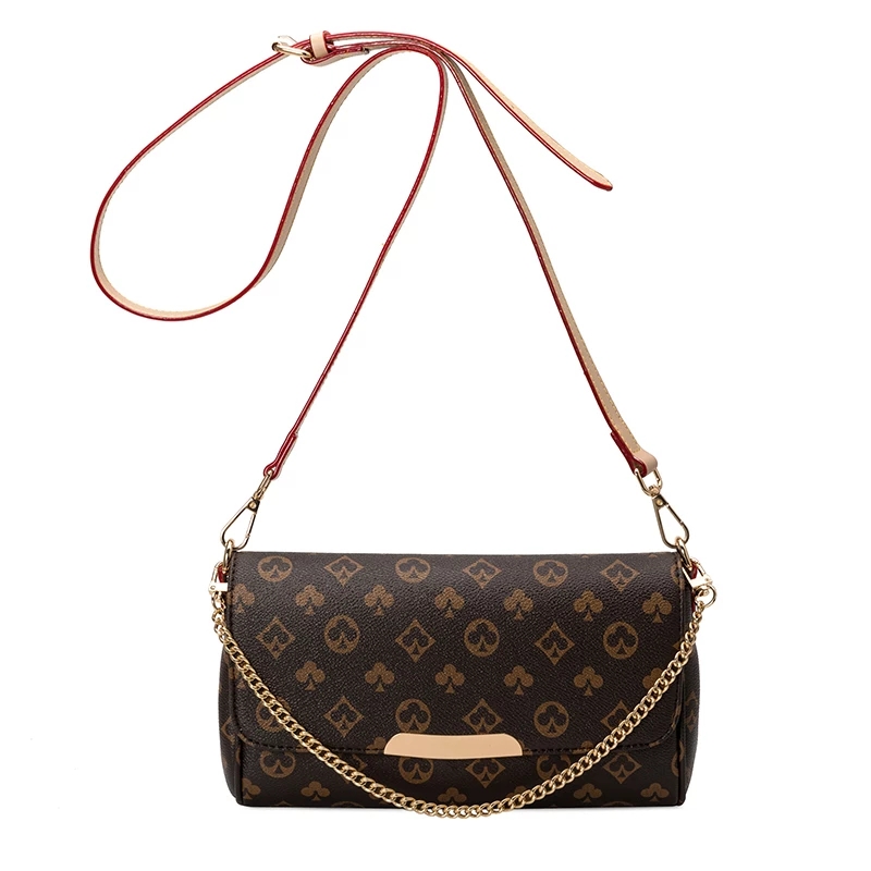 2021 High quality FashionLuxury Design Purses and Handbags Brand Shoulder Bag with Chain Print Messenger Bag for Women