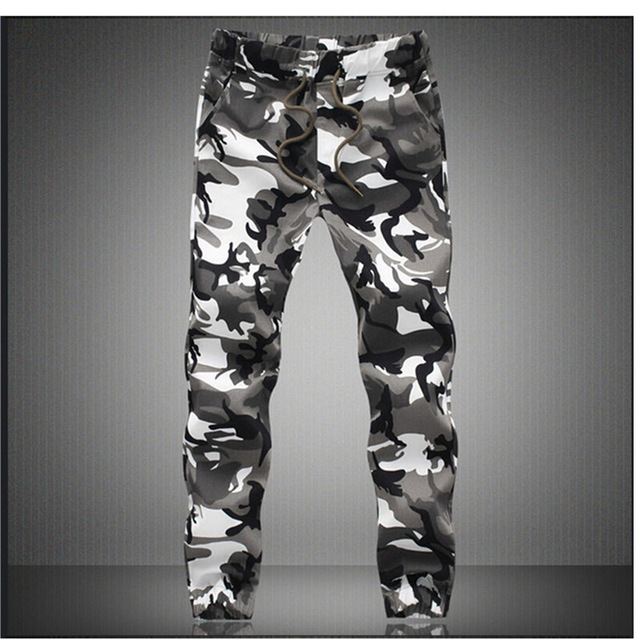 2021 High quality Pure Cotton Mens Spring Autumn Pencil Harem Pant Men Comfortable Trousers Camo Joggers