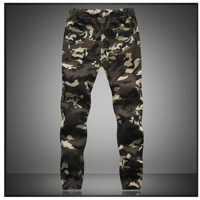 2021 High quality Pure Cotton Mens Spring Autumn Pencil Harem Pant Men Comfortable Trousers Camo Joggers