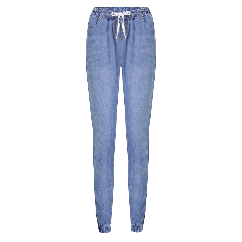 2021 High quality Casual Jogger Trousers Elastic Sexy Skinny Pencil Jeans High Waist Women's Denim Trousers