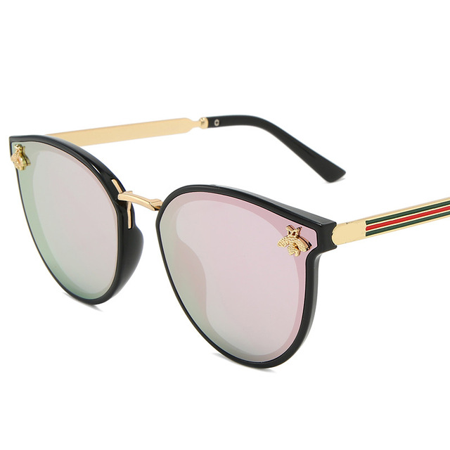 2021 High quality Luxury bee Fashion for women Sunglasses Men Square Brand Design Sun Glasses Retro Sunglasses