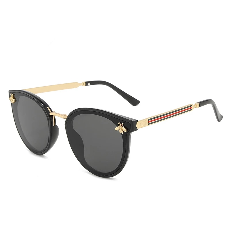 2021 High quality Women Men bee Sunglasses Vintage Gradient Glasses Fashion Retro Sun Glasses Eyewear Drive outdoor