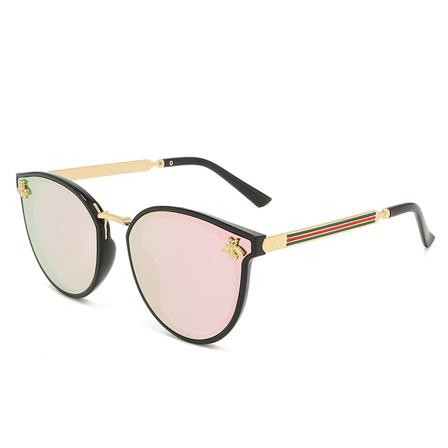 2021 High quality Women Men bee Sunglasses Vintage Gradient Glasses Fashion Retro Sun Glasses Eyewear Drive outdoor